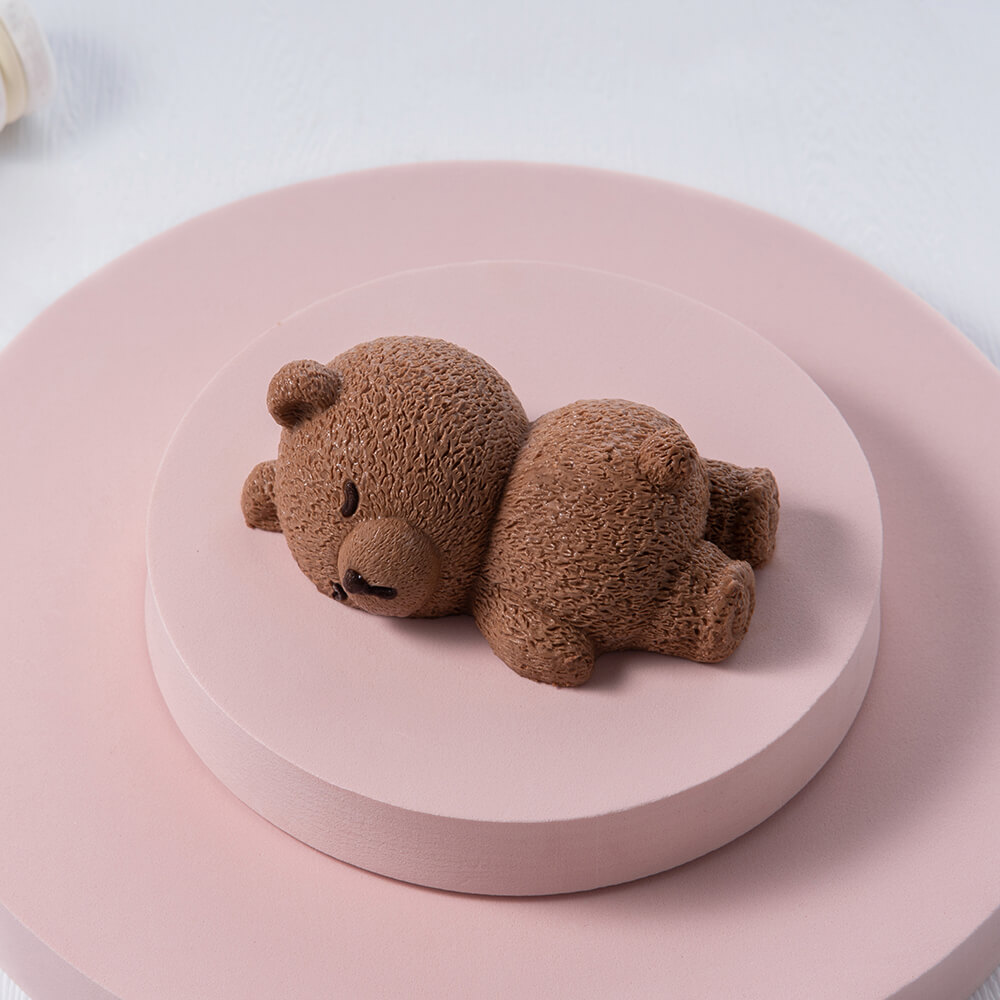 Bear Shaped Chocolate RaspBerry Mousse Cake