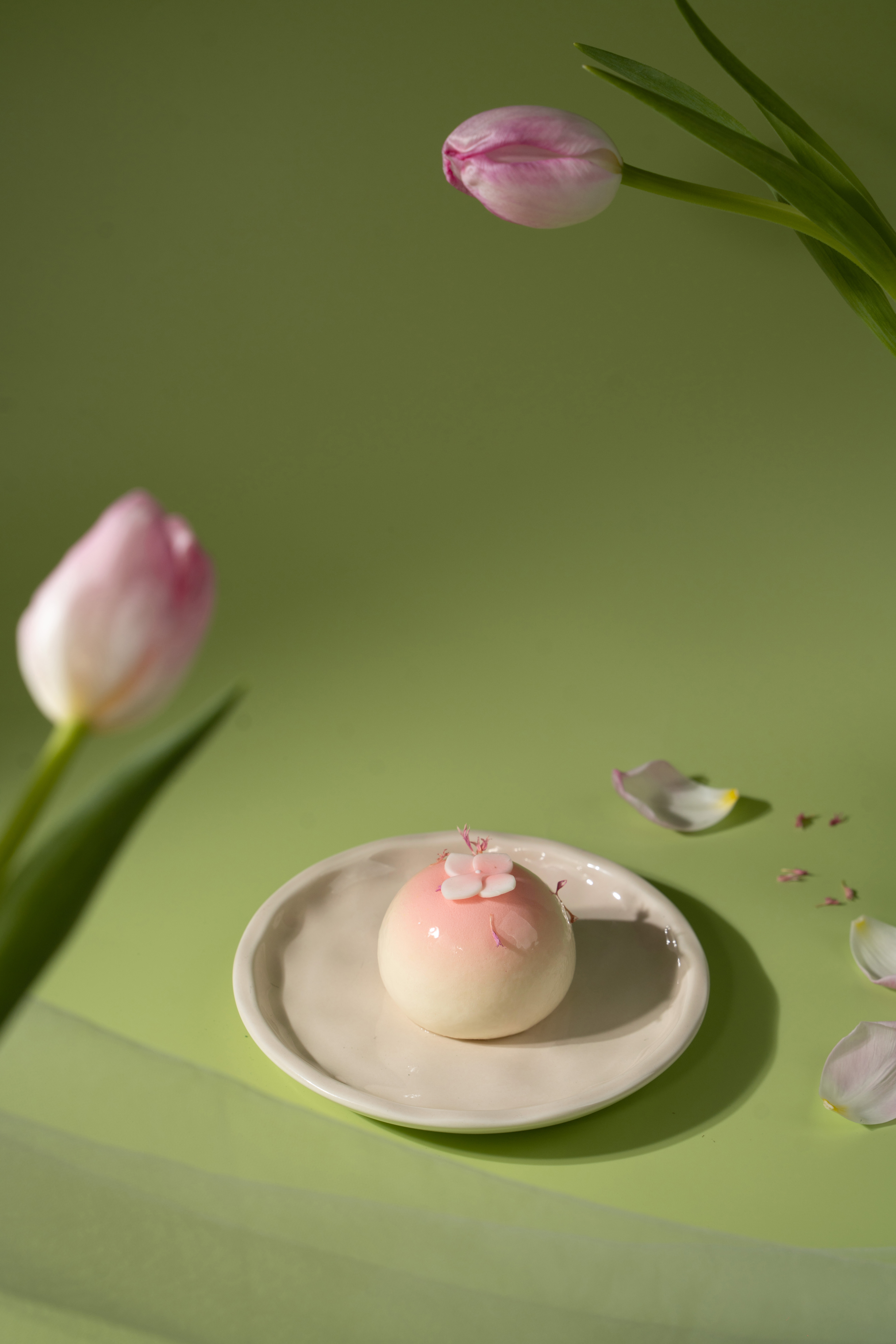 Cheese & Rose Mousse Cake