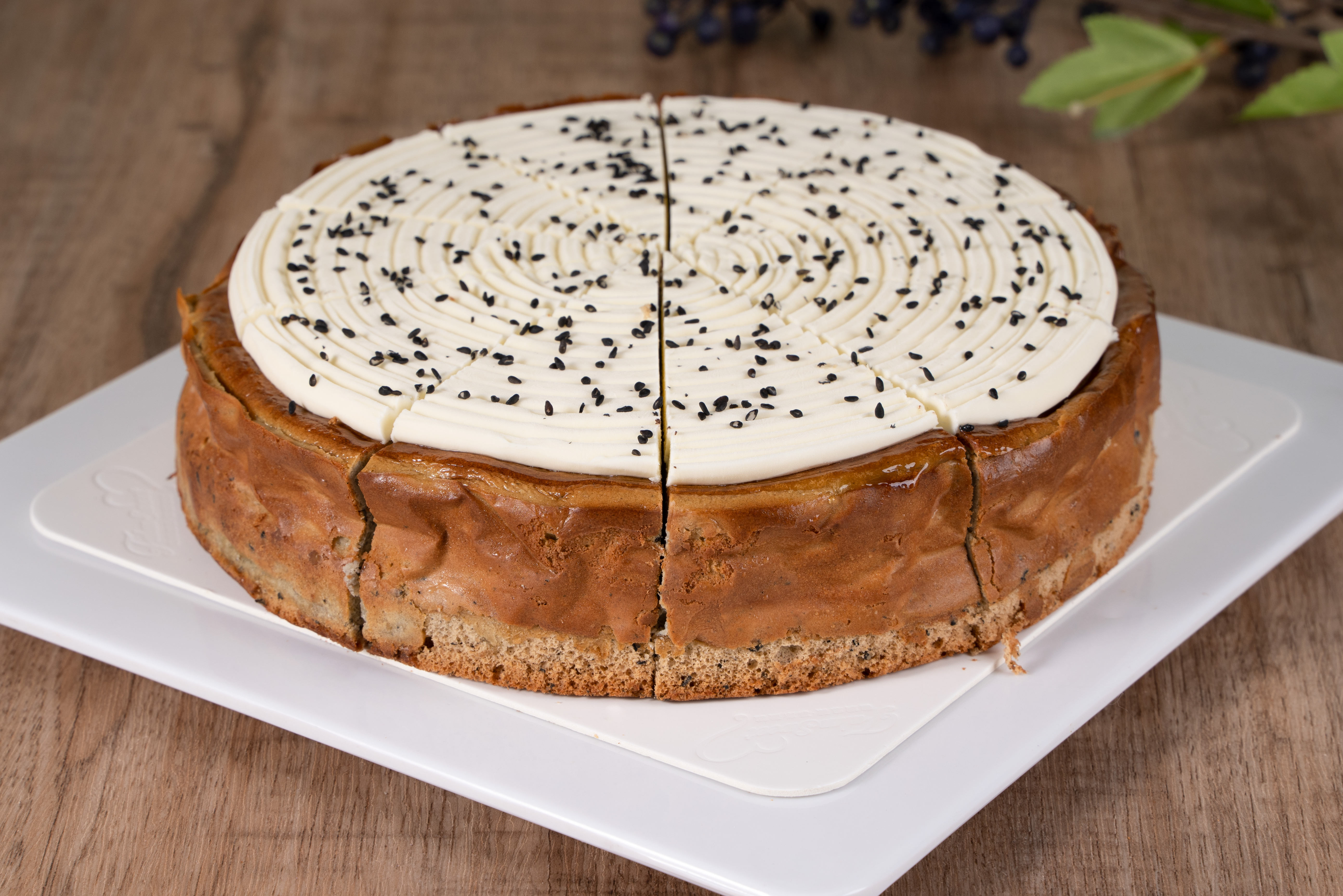 Black Sesame Basque Cheesecake