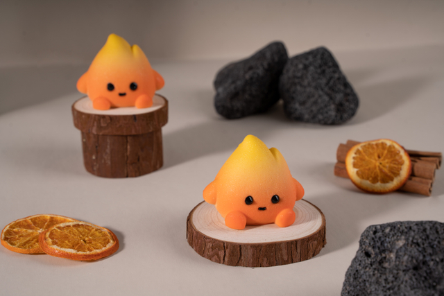 Flame-Shaped Mousse Cake