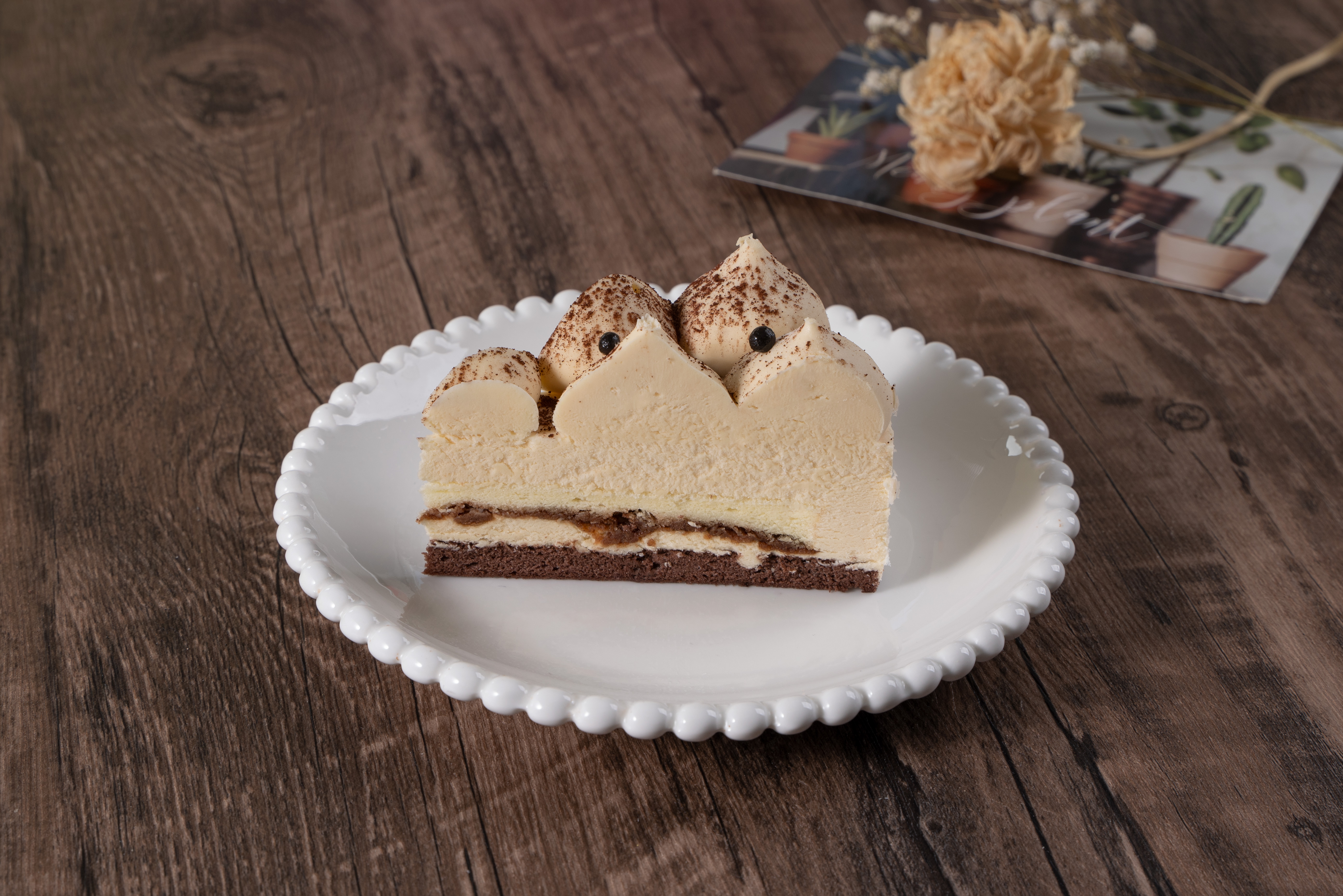 Sea Salt Toffee Mousse Cake