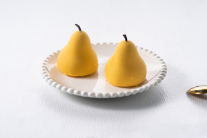 Crown Pear Fruit Shaped Mousse Cake