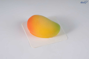 Mango Shaped Mousse Cake