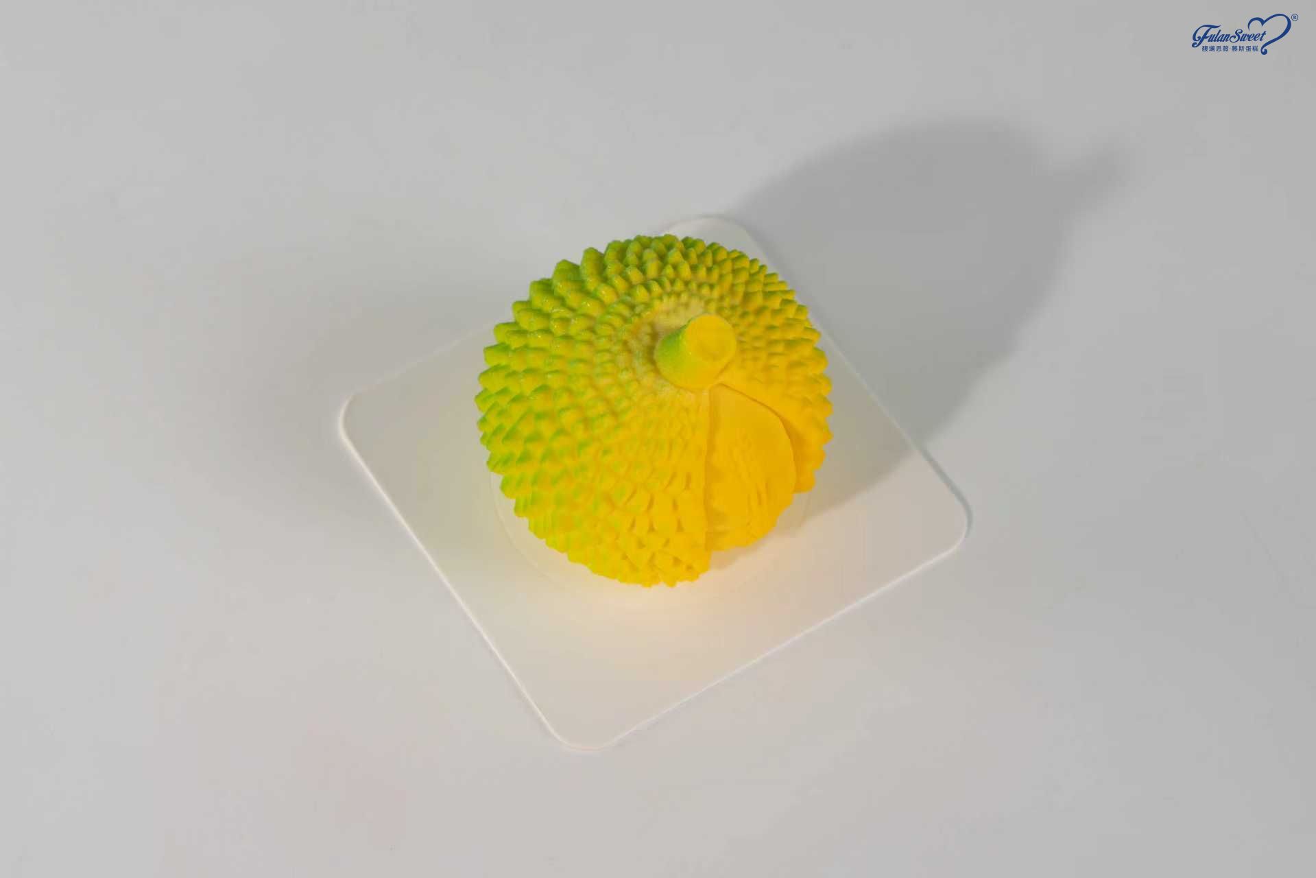 Durian Fruit Shaped Mousse Cake
