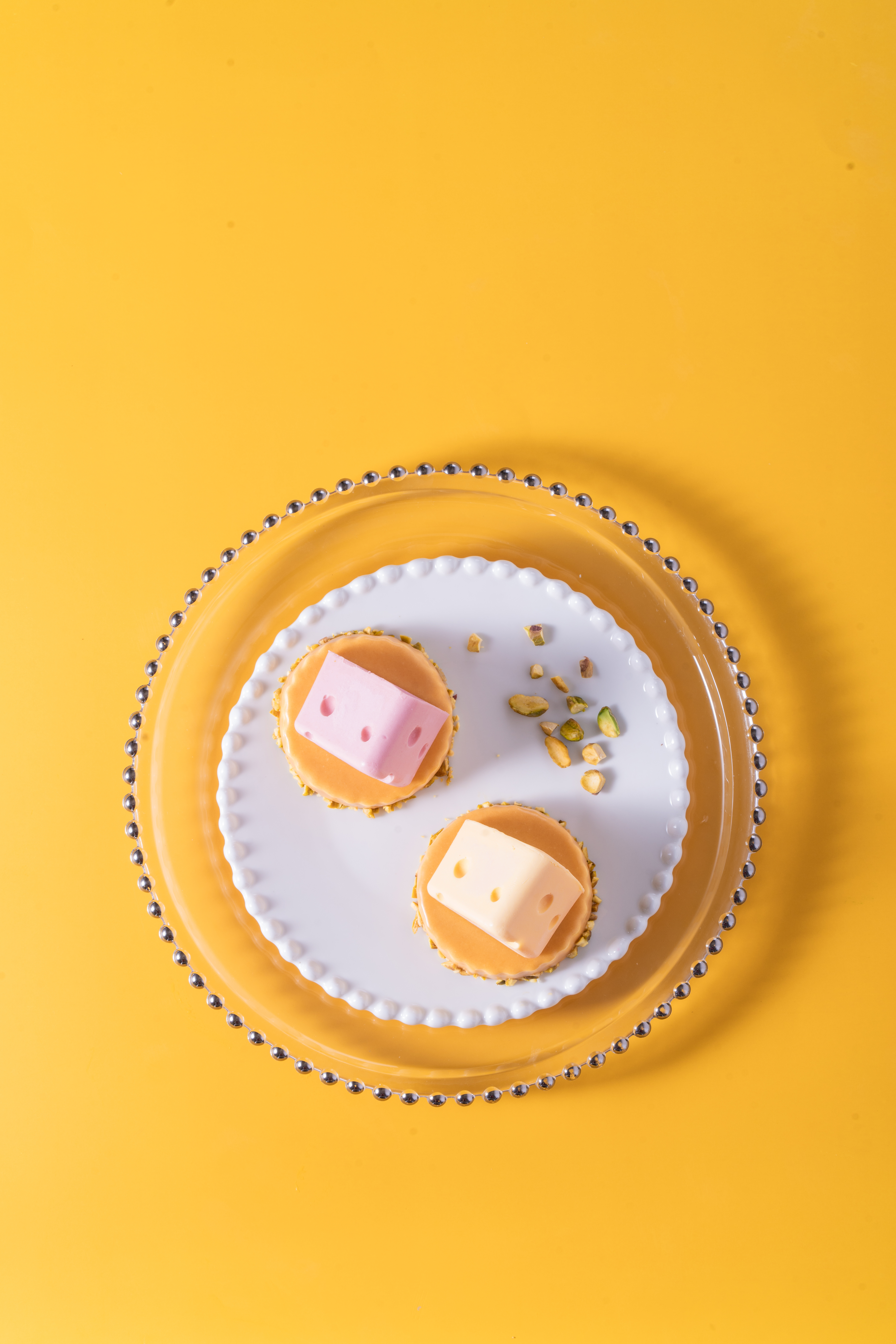 Strawberry Caramel Mousse Cake