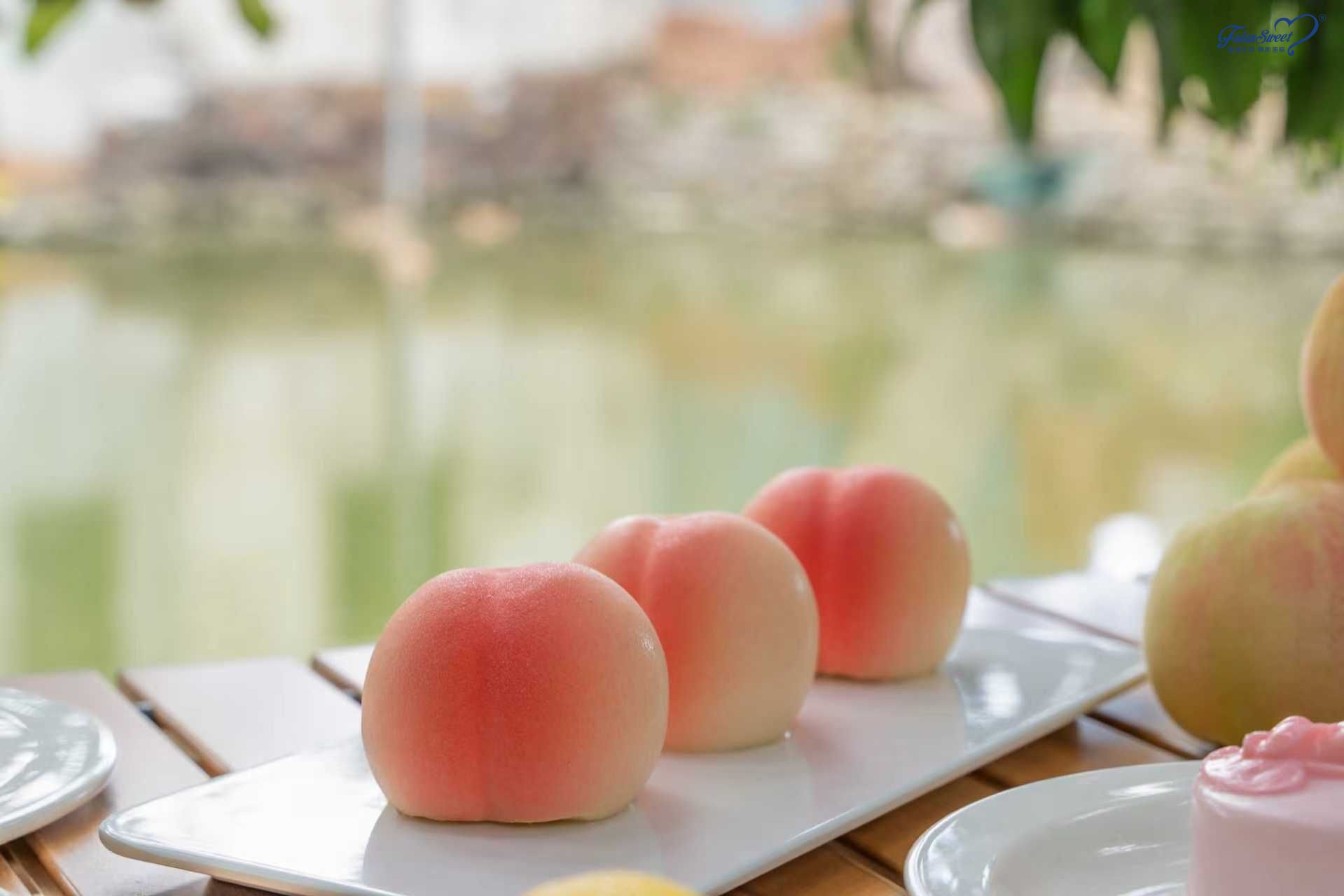 Peach shaped Mousse Cake