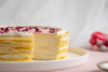  Lychee Rose Mille Crepes Cake 