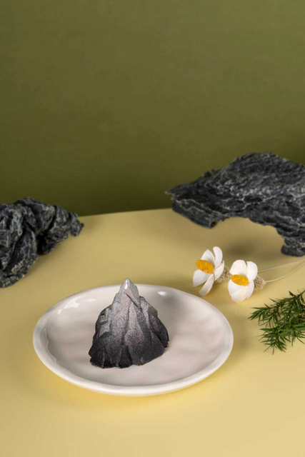 Volcano-Shaped Mousse Cake