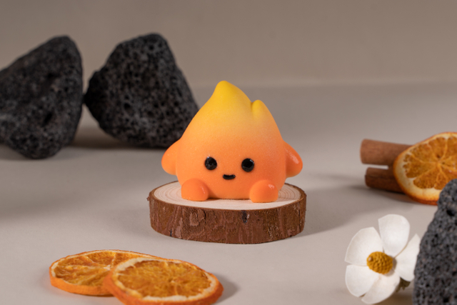 Flame-Shaped Mousse Cake